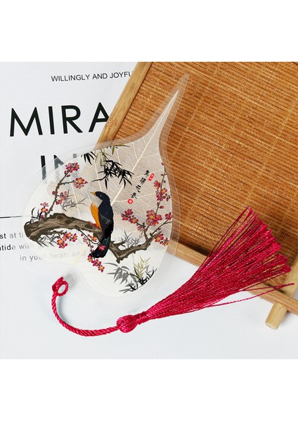 F Çin Tarzı Bodhi Yaprağı Yer Imleri Çiçekler ve Kuşlar Serisi Yaratıcı Öğrenci Hediyeleri Yer Imleri Hediyeler (Yurt Dışından) modelleri