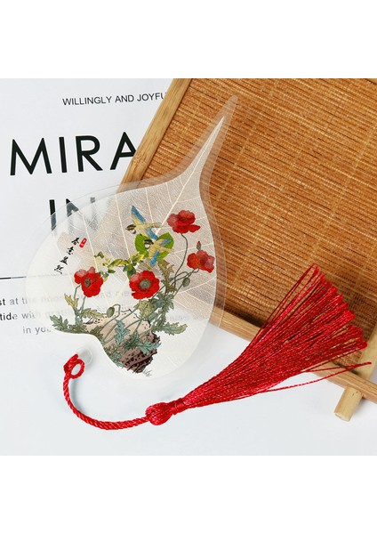 F Çin Tarzı Bodhi Yaprağı Yer Imleri Çiçekler ve Kuşlar Serisi Yaratıcı Öğrenci Hediyeleri Yer Imleri Hediyeler (Yurt Dışından) indirimleri