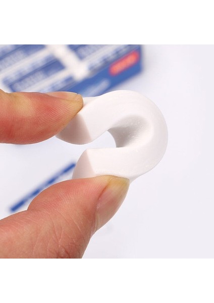 10 Adet 10 Adet 2b Beyaz Pvc Silgi Temiz ve Karışıklık Ücretsiz Öğrenci Sınavı Ofis Kroki Yumuşak Silgi (Yurt Dışından)