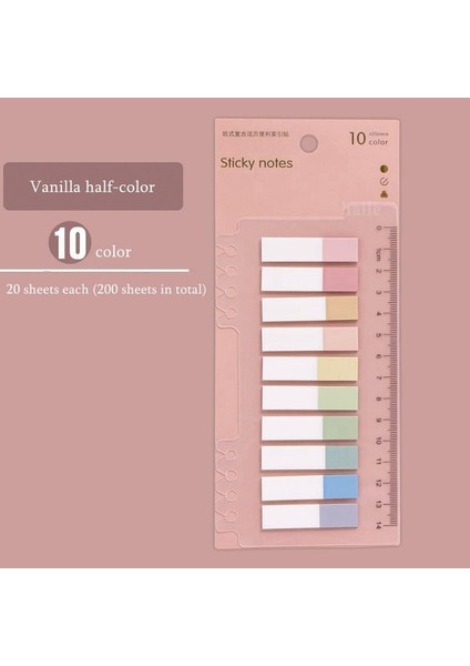 B Haile 200/400 Yaprak/paket Renkli Çıkartmalar Sekmeler Sayfa Işaretleyicileri Kağıt Dizini Yer Işareti Not Defteri Yapışkan Notlar Okul Ofis Kırtasiye (Yurt Dışından)