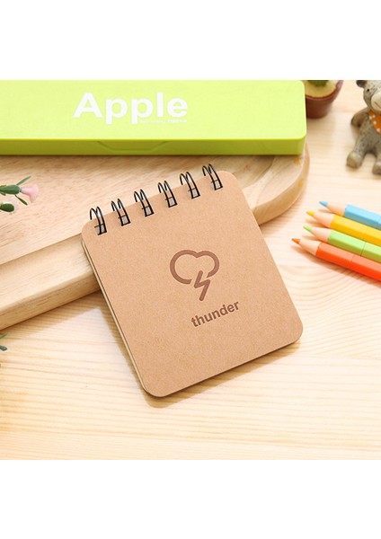 Elektrik Retro Rüzgar Ay Kar ve Yağmur Hava Durumu Sevimli Küçük Kitap Bobin Not Defteri Öğrenci Taşınabilir Dizüstü Bilgisayar (Yurt Dışından) modelleri