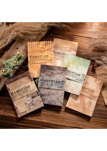 F-Soluk Günlük 60 Yaprak Malzeme Kağıt Yıl Soluk Günlüğü Vintage Eski El Yazısı Scrapbooking Çıkartmaları Dekorasyon Notları Not 163*100 mm (Yurt Dışından) fiyatları