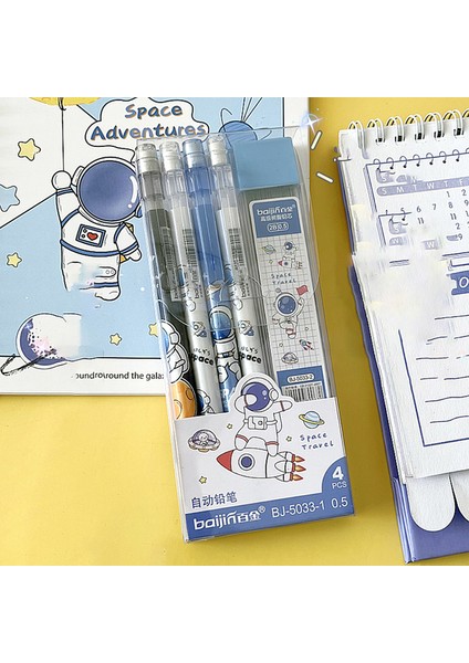 C 4/6 Adet 0.5mm Sevimli Karikatür Otomatik Kalemler Yaratıcı Basın Kalemler Öğrenci Mekanik Kurşun Kalemler Kawaii Kırtasiye Hediye Okul Ofis (Yurt Dışından)