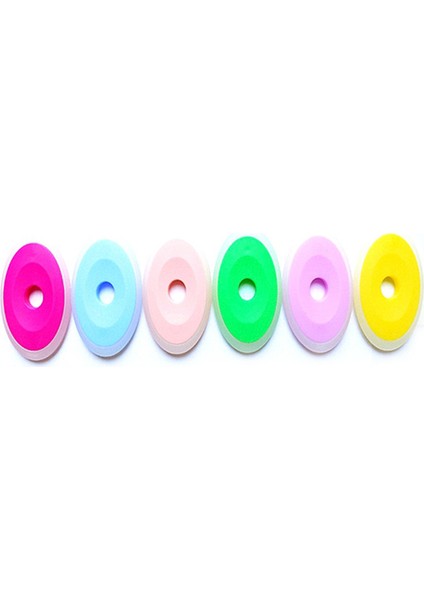6 Adet Set 6 Adet/takım Silinebilir Kalem Için Özel Kauçuk Renkli Oval Silgi Silinebilir Jel Kalem Düzeltme Malzemeleri Okul Ofis Kırtasiye (Yurt Dışından)