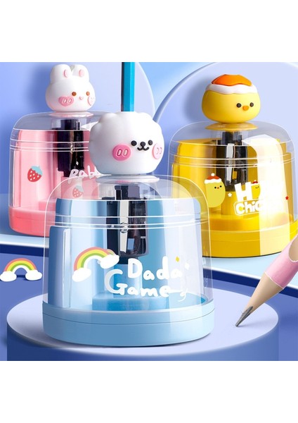 Ördek Karikatür Elektrikli Kalemtıraş Otomatik Beslemeli Temizle Tıraş Kutusu Kaymaz Paspaslar Öğrenci Okul Erkek Kız Sınıf Ödülleri (Yurt Dışından) fiyatları