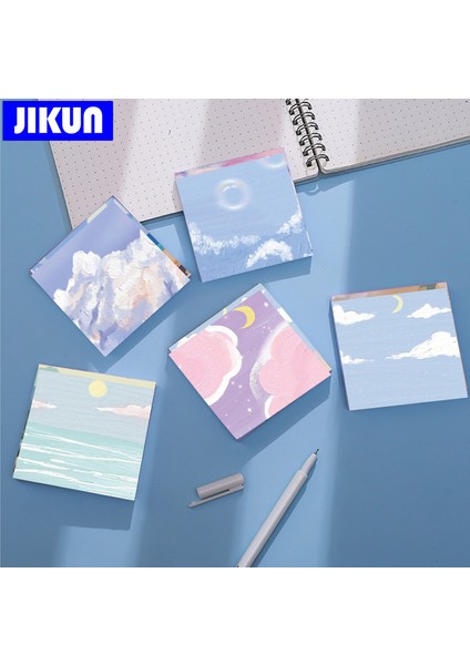 Renk 9 Jıkun 90 Yaprak Bloknot Yapışkan Notlar Yağlıboya Güzel Manzara Var Kırtasiye Seti 70X70MM (Yurt Dışından) fırsatları