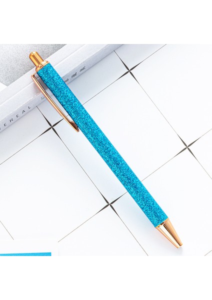 Gül Altın Tükenmez Kalemler Metal Basın Geri Çekilebilir Pürüzsüz Yazma Altın Pembe Kız Hediye Dayanıklı Ofis Okul Malzemeleri Kırtasiye Yazma Kalem (Yurt Dışından)