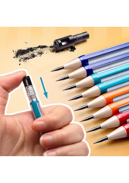 2 Adet Rastgele 2 Adet 2b Mekanik Kurşun Kalemler ile Kalemtraşlar 2.0mm Değiştirilebilir Otomatik Kalemler Basın Kalemler Çocuklar Okul Ofis Kırtasiye (Yurt Dışından) fiyatları