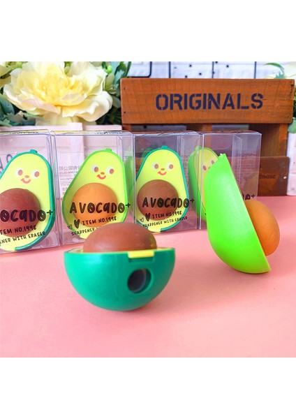 Rastgele Bir Avokado Sevimli Kalemtıraş ve Silgi Bir Öğrenci Kalemtıraş Okul Kalem Silgisi Kauçuk Çocuk Kırtasiye Hediyeler (Yurt Dışından) fırsatları