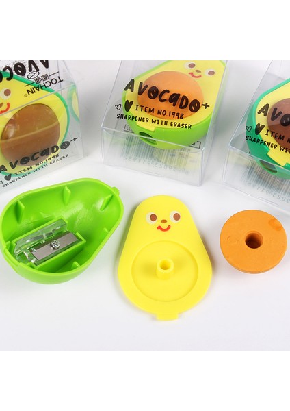 Rastgele Bir Avokado Sevimli Kalemtıraş ve Silgi Bir Öğrenci Kalemtıraş Okul Kalem Silgisi Kauçuk Çocuk Kırtasiye Hediyeler (Yurt Dışından) indirimleri