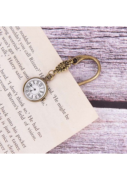 D Komik Saat Metal Imleri Vintage Retro Kule Kitap Kalemi Ataşlar Çocuklar Için Okuma Kırtasiye Öğrenci Hediye Okul Malzemeleri (Yurt Dışından) modelleri