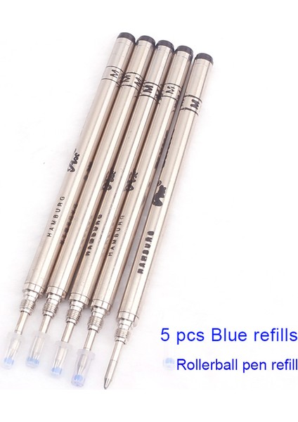 5 Mavi Rollerball Monte Meisterstuck Koleksiyonu Siyah Reçine Tükenmez Blance MB Rollerball Kalemler Platin Kaplamalı Kakma Seri Numarası 163 Kutuda (Yurt Dışından)