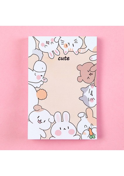Stil 3 100 Sayfa Sevimli Karikatür Tavşan Bloknot Yapışkan Not Çıkartmalar Çıkartması Scrapbooking Dıy Kawaii Not Defteri Kırtasiye Okul Malzemeleri (Yurt Dışından)