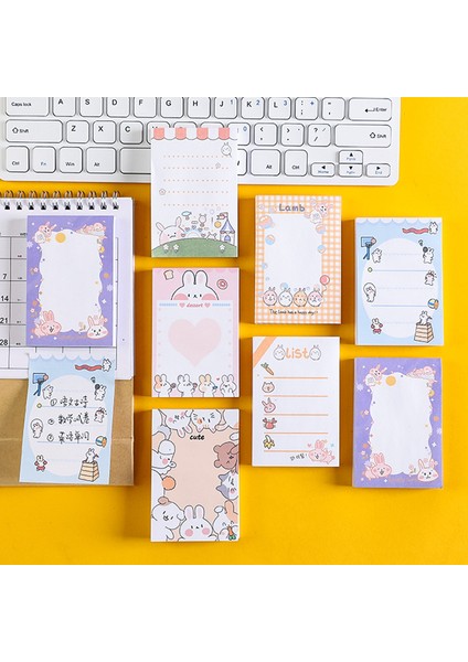 Stil 3 100 Sayfa Sevimli Karikatür Tavşan Bloknot Yapışkan Not Çıkartmalar Çıkartması Scrapbooking Dıy Kawaii Not Defteri Kırtasiye Okul Malzemeleri (Yurt Dışından)