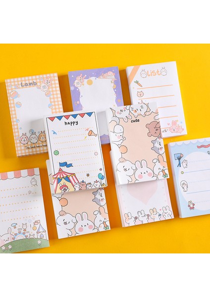 Stil 3 100 Sayfa Sevimli Karikatür Tavşan Bloknot Yapışkan Not Çıkartmalar Çıkartması Scrapbooking Dıy Kawaii Not Defteri Kırtasiye Okul Malzemeleri (Yurt Dışından)