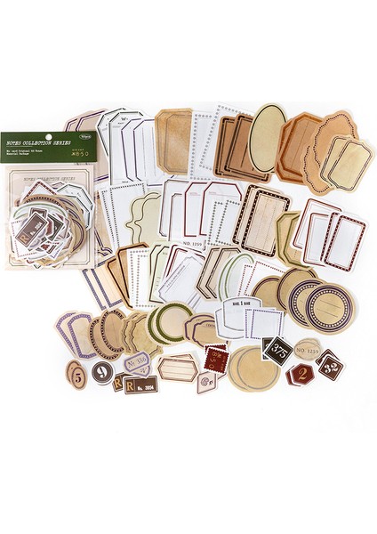 B Dimi 100 Adet Dizüstü Serisi Vintage Bloknot Yazılabilir Kağıt Ins Etiket Kağıtları Deco Günlüğü Dıy Scrapbooking Önemsiz Dergisi Kolaj (Yurt Dışından)