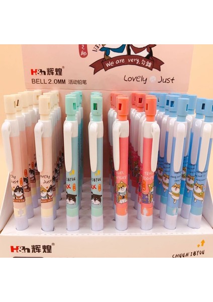 1 Pcs Unicorn Rastgele Sevimli Kedi Mini Kalemtıraş ile Otomatik Kalem 2.0 Yazma Noktası Çizim Tasarım Boyama Mekanik Kurşun Kalem Siyah Dolum Kırtasiye (Yurt Dışından) modelleri