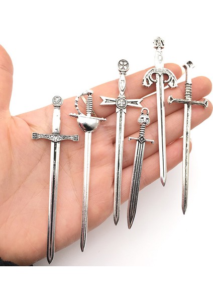 E-2 Adet 2/6 Adet Antika Kılıç Bıçak Kitap Ayracı Seti Retro Takılar Metal Kitap Ayraçları Okuma Kitabı Klipleri Işaretleyiciler Zanaat Malzemeleri Dıy Takı (Yurt Dışından) fiyatları