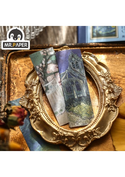 S14024 Mr.paper 4 Tasarım Flama Galeri Serisi Fasulye Kitap Yaratıcı Etiket Dıy Dekoratif Kolaj Malzemesi Çıkartma Kitabı (Yurt Dışından) fırsatları