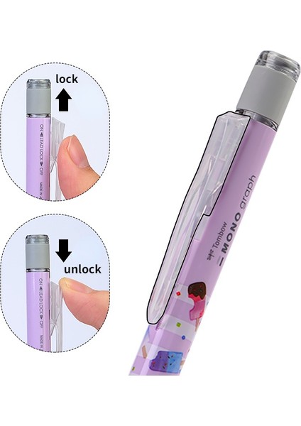 Mor Şeker 1 Adet Tombow Mono 0.5mm Mekanik Kurşun Kalem Tatlı Sınırlı Sayıda Sarsıntı Kalem Kawaii Okul Malzemeleri Kırtasiye (Yurt Dışından) fırsatları