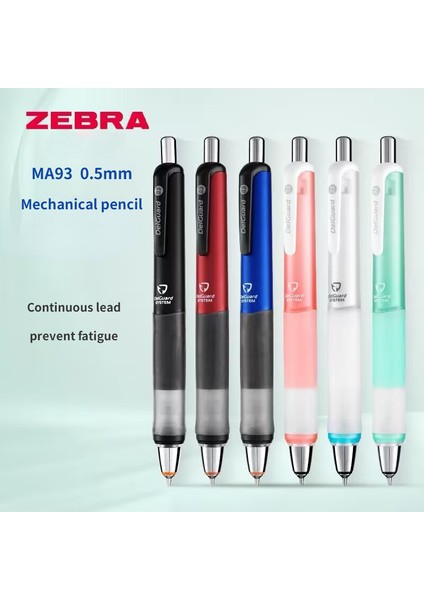 Mavi 1 Adet Zebra Delguard MA93 0.5mm Mekanik Kurşunkalemler Öğrenci Kırtasiye Yumuşak Kavrama Kauçuk Anti-Yorgunluk Japonya Kırtasiye Ödülleri (Yurt Dışından)