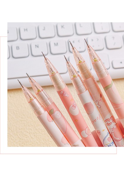 B-4pcs-0.7mm 2/4pcs 0.5mm/0.7mm Mekanik Kurşunkalemler Okul Malzemeleri Kalem Çubukları Mekanik 7 mm Tutucu 5 Kawaii Kırtasiye Yenilik Çizim Çantası (Yurt Dışından)