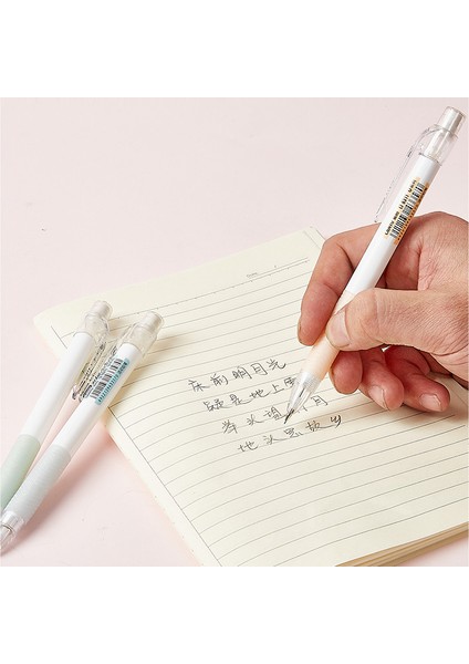 B-4pcs-0.7mm 2/4pcs 0.5mm/0.7mm Mekanik Kurşunkalemler Okul Malzemeleri Kalem Çubukları Mekanik 7 mm Tutucu 5 Kawaii Kırtasiye Yenilik Çizim Çantası (Yurt Dışından)