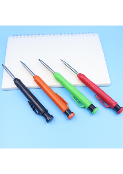1 Adet Yeşil Kalem Katı Kalem Kontrplak Ahşap Üzerinde Işaretlemek Için Mekanik Otomatik Marangozlar Markalama 2.8mm Siyah Kırmızı Sarı Derin Delik Işareti Açar (Yurt Dışından)