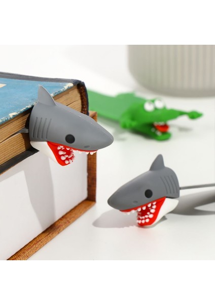 Pvc-10 Yaratıcı 3D Stereo Imi Karikatür Işaretleyici Kitap Klibi Kawaii Köpekbalığı Timsah Sayfa Ayracı Çocuklar Hediye Okul Kırtasiye Tedarik (Yurt Dışından) modelleri