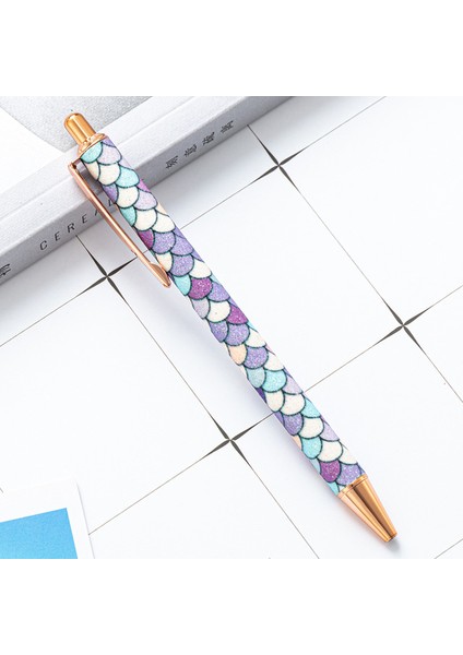 Gül Altın Tükenmez Kalemler Metal Basın Geri Çekilebilir Pürüzsüz Yazma Altın Pembe Kız Hediye Dayanıklı Ofis Okul Malzemeleri Kırtasiye Yazma Kalem (Yurt Dışından)