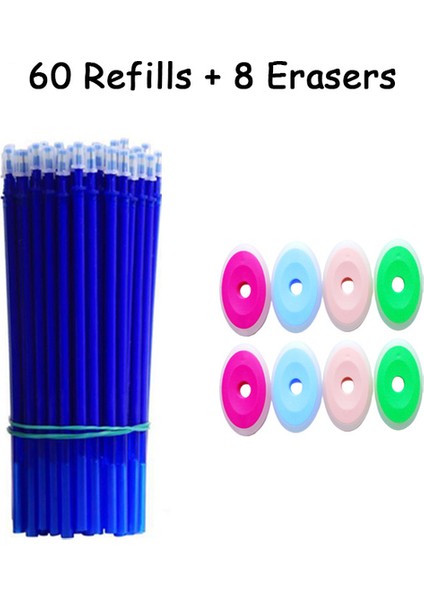 68 Adet Mavi Yedekler 68 Adet/takım 0.35MM Kawaii Silinebilir Kalemler Yazmak Için Kızlar Hediyeler Sevimli Ayı Jel Kalem Ofis Aksesuarları Okul Malzemeleri Kırtasiye (Yurt Dışından)