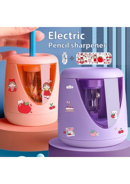 Pembe Otomatik Elektrikli Kalemtıraş Çok Fonksiyonlu Ağır Mekanik Okul Ilköğretim Öğrencileri Çocuk Kırtasiye Hediye (Yurt Dışından) fiyatları