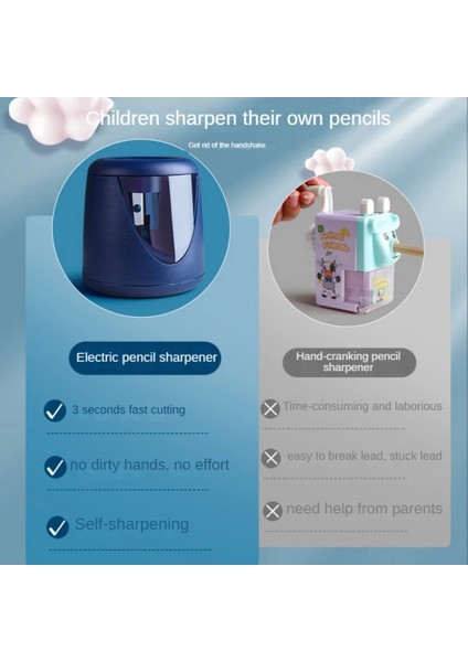 Pembe Otomatik Elektrikli Kalemtıraş Çok Fonksiyonlu Ağır Mekanik Okul Ilköğretim Öğrencileri Çocuk Kırtasiye Hediye (Yurt Dışından) fırsatları