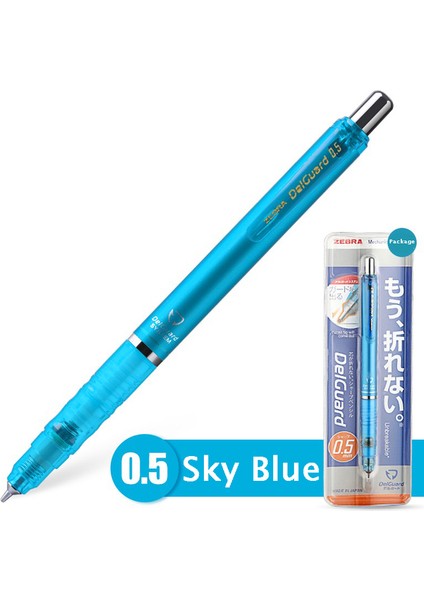 Gökyüzü Mavi (0.5mm) Japonya Zebra Mekanik Renkler Silgili Kurşun Kalem 0.3/0.5/0.7mmokul Malzemeleri Kırtasiye Lapices Канцелярия Anti-Kırık Çekirdek (Yurt Dışından)