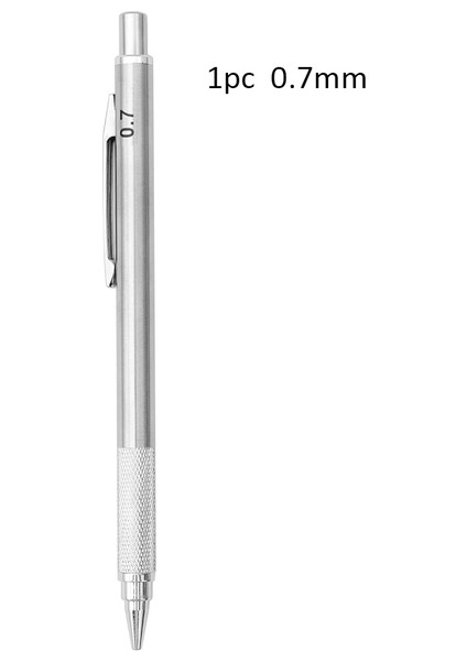 1 Adet 0.7mm Kalem Metal Mekanik Kurşun Kalem 0.3/0.5/0.7/0.9/1.3/2.0mm Çizim Otomatik Hb Kalem Seti Talepleri ile Ofis Okul Yazma Sanat Malzemeleri (Yurt Dışından)
