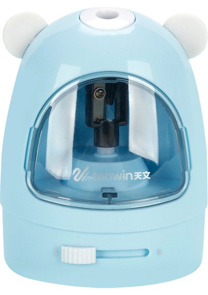 Mavi Yeni Elektrikli Kalemtıraş Anahtarı Otomatik Kalemtıraş Mekanik Ofis Okul Malzemeleri Için Kawaii Sevimli Kırtasiye (Yurt Dışından)