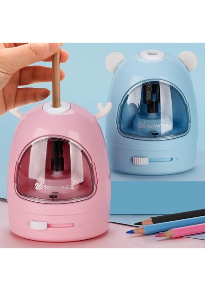 Mavi Yeni Elektrikli Kalemtıraş Anahtarı Otomatik Kalemtıraş Mekanik Ofis Okul Malzemeleri Için Kawaii Sevimli Kırtasiye (Yurt Dışından) fiyatları