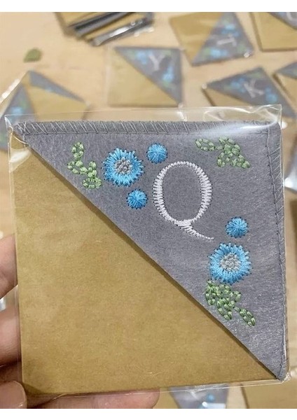 Kış Q Dört Mevsim Kişiselleştirilmiş Nakış Imleri Sevimli Keçe Çiçek El Işlemeli Köşe Imi Kırtasiye Mektup Imi 2022 (Yurt Dışından)