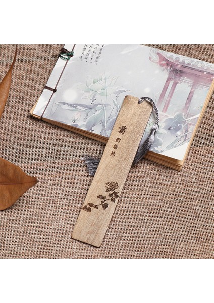 Bambu 1 Adet Retro Imi Sandal Ağacı Etiket Kitap Klipsi Sayfalandırma Mark Çin Tarzı Vintage Katı Ahşap El Sanatları Kırtasiye Okul Malzemeleri (Yurt Dışından) fırsatları
