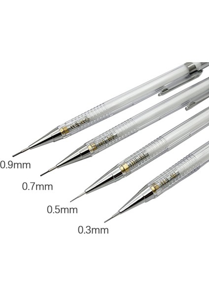 4 Adet 0.7mm Kalem Yüksek Kalite 4 Adet/takım 0.3 0.5 0.7 0.9mm Basit Beyaz Mekanik Kurşun Kalem Öğrenci Yazma Boyama Kırtasiye Okul Malzemeleri (Yurt Dışından)