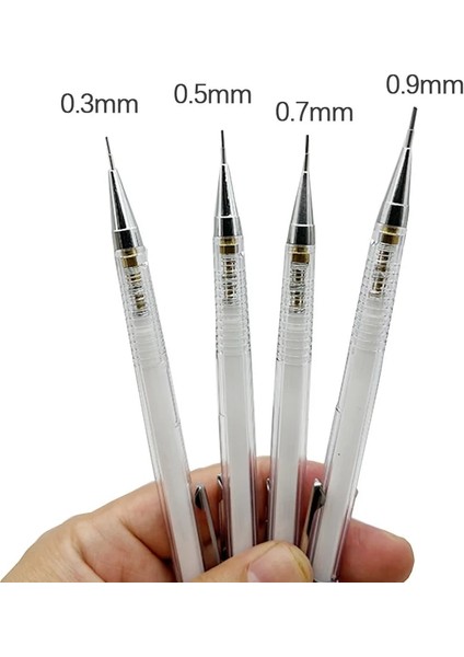 4 Adet 0.7mm Kalem Yüksek Kalite 4 Adet/takım 0.3 0.5 0.7 0.9mm Basit Beyaz Mekanik Kurşun Kalem Öğrenci Yazma Boyama Kırtasiye Okul Malzemeleri (Yurt Dışından)