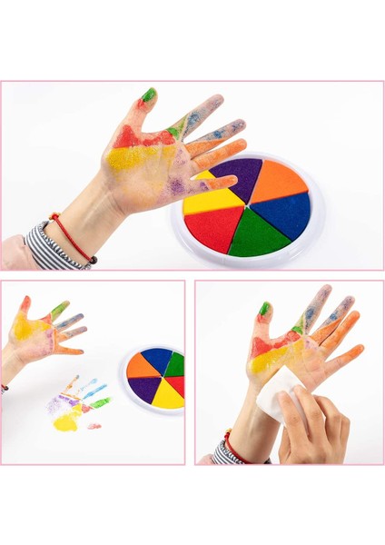 7 Renk Küçük 12 Renk Mini Boyut Yıkanabilir Mürekkep Damga Pedleri Dıy Parmak Boyama Kiti 1 Adet Çok Renkli Zanaat Mürekkep Pedi Çocuklar Için Çizim Öğrenme Gi (Yurt Dışından) indirimleri