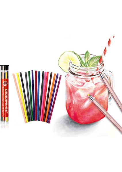 1pen-4.0mm 15 Renk 3.0/4.0 mm Renkli Mekanik Renkli Otomatik Kurşun Kalem Kurşun Sanat Kroki Çizim Renk Kurşun Okul Ofis Malzemeleri Yeni (Yurt Dışından) fiyatları