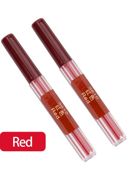 Red-2pcs Dededepraıse Pres Tipi Otomatik/mekanik Kurşun Kalem Dolum 2.0mm 36 Renk Renkli Kurşun Kalem Kurşun Kalın Kurşun/çekirdek/yedek Değiştirme (Yurt Dışından)
