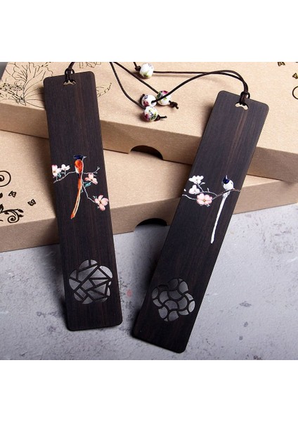 04 Çin Tarzı Ahşap Imi Retro Oyma Abanoz Kitap Klipsi Sayfalandırma Işareti Öğrenme Kırtasiye Okul Ofis Malzemeleri 2023 (Yurt Dışından) fiyatları