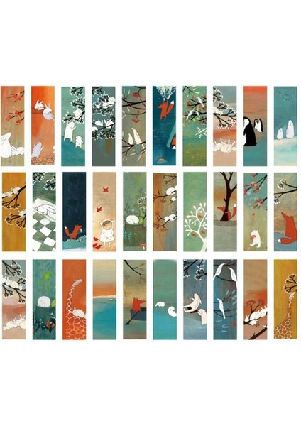 Stil 10 30 Adet Yaratıcı Çin Tarzı Kağıt Imleri Boyama Kartları Retro Güzel Kutulu Imi Hatıra Hediyeler (Yurt Dışından)