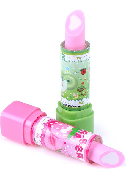 Çok Renkli 1 Pc Çocuk Ruj Şekilli Silgi Öğrenci Kırtasiye Noel Hediyesi Kalem Silgi (Yurt Dışından) modelleri
