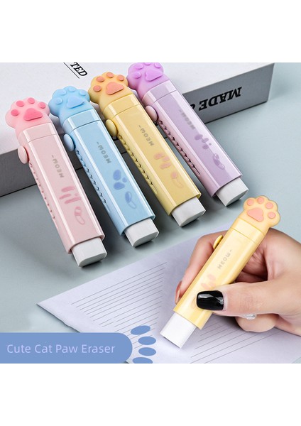 Kız Çocuklar Için Basın Tipi Silgi Yaratıcı Sevimli Cartoob Kedi Paw Bunny Ayı Tarzı Okul Silgiler Kawaii Kırtasiye Silgi Öğrenci (Yurt Dışından)