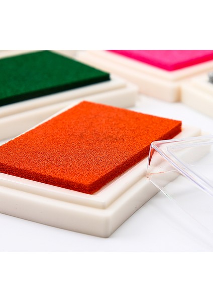 Turuncu 16 Renk Inkpad El Yapımı Dıy Zanaat Yağ Bazlı Mürekkep Pedi Kauçuk Pullar Kumaş Ahşap Kağıt Scrapbooking Mürekkep Pedi Parmak Boyası Kartları (Yurt Dışından)