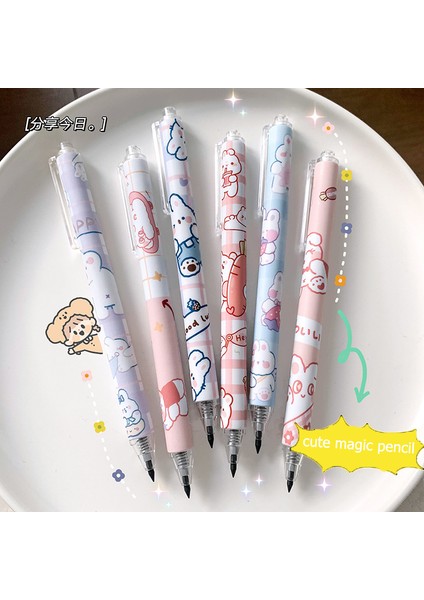 1 Rastgele Renk Kawaii Ebedi Kalem Kız Sevimli Okul Malzemeleri Sınırsız Yazma Öğrenci Kırtasiye Sihirli Kalem Hiçbir Mürekkep Sanat Sketchbook Hediyeler (Yurt Dışından) fiyatları